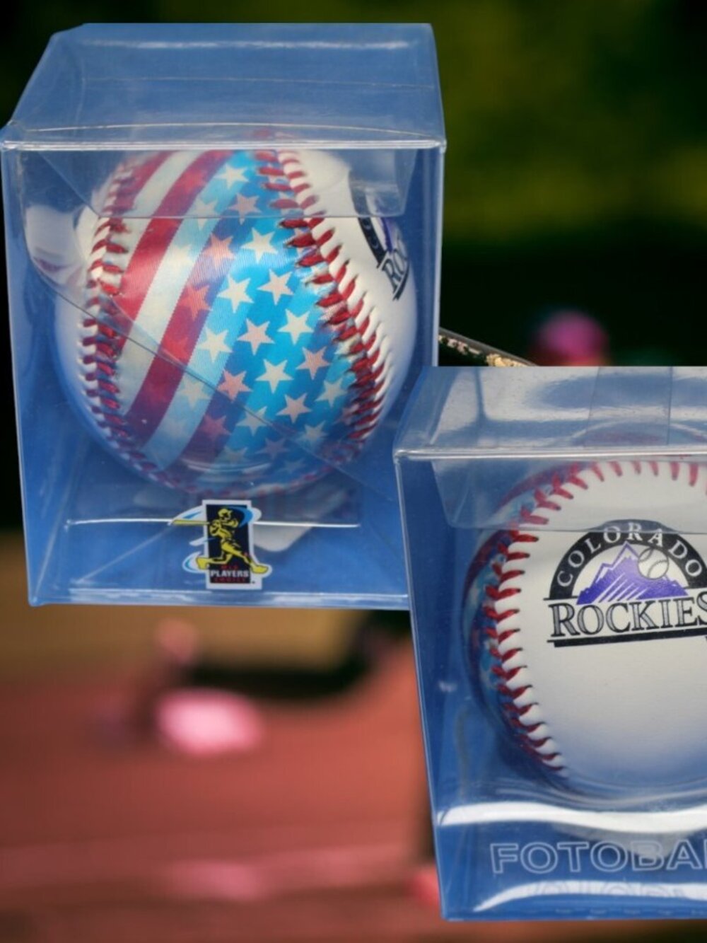 Colorado Rockies Baseball Fotoball USA American Flag
